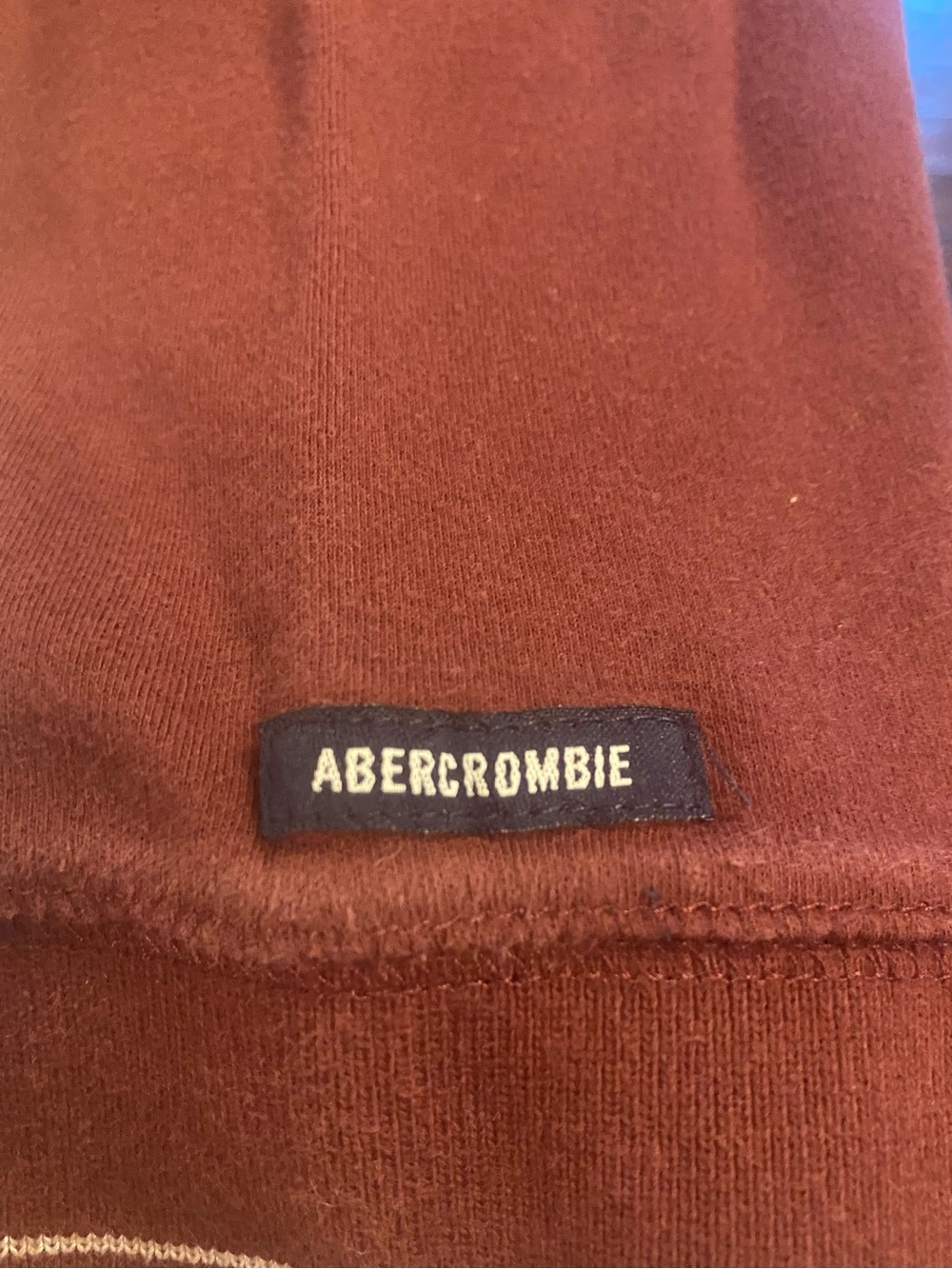 Abercrombie & Fitch Brick Red Crewneck Sweater